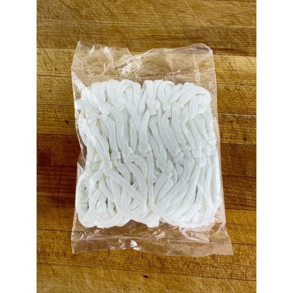 White Nylon Basketball Net 12 Loop Replacement Rim Net Standard Size - Picture 3 of 4